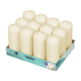 Bolsius - Pillar candles - 170/60 - Ivory - 12 pieces
